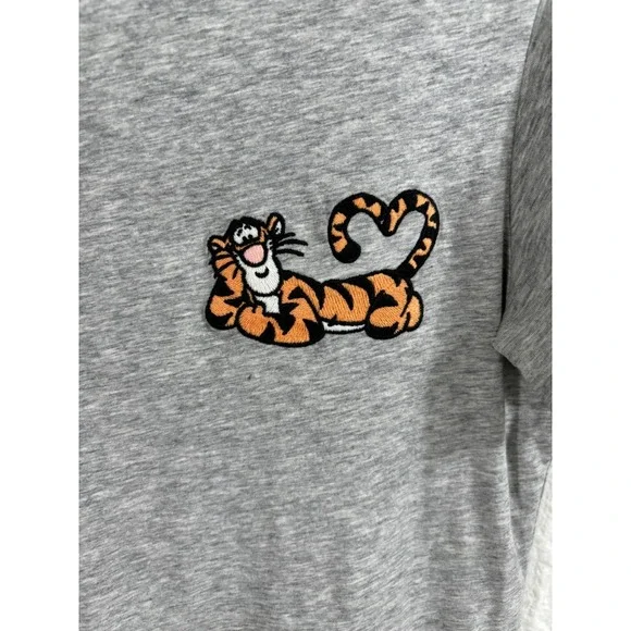 Kate Spade Gray Short Sleeve Tee with Tiger Patch - Picture 4 of 10